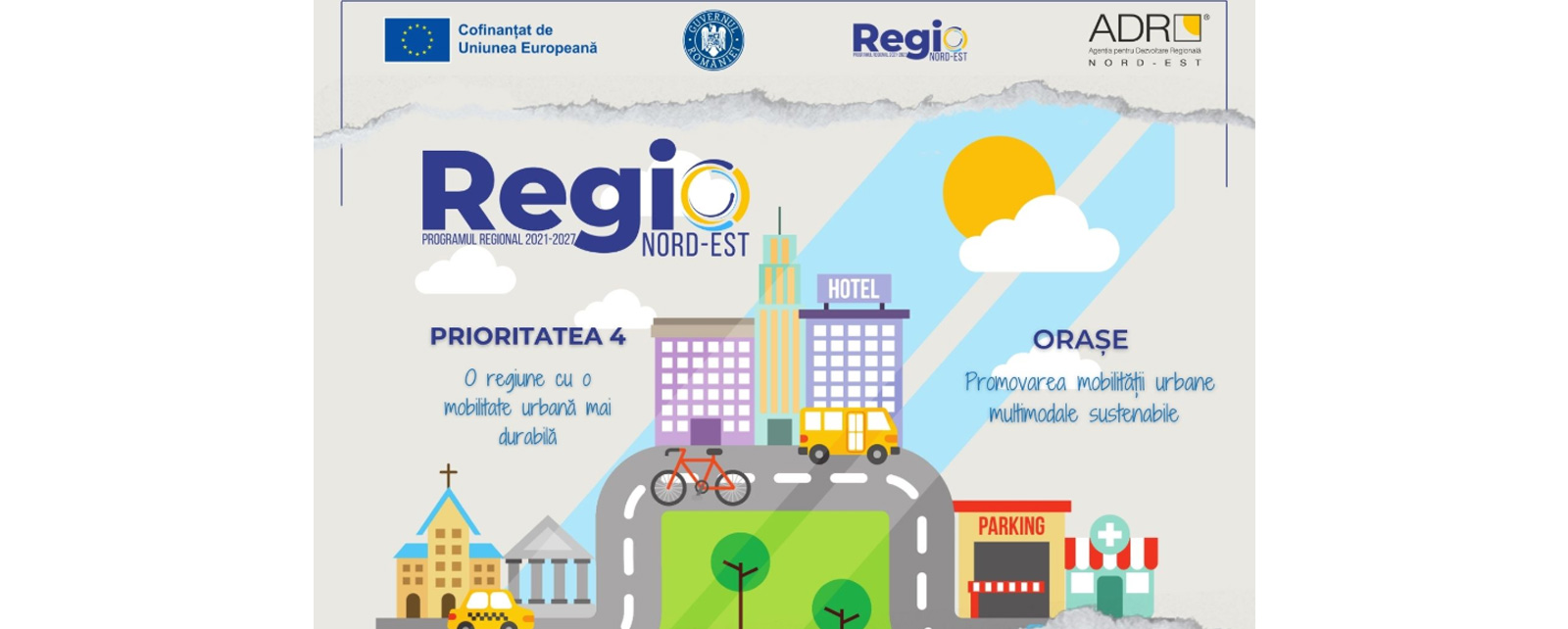 Mobilitate urbană – Orașe / Transport verde pentru orașele din Regiunea Nord-Est